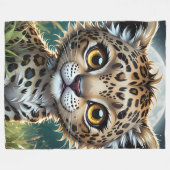 Baby Leopard Fleece Blanket (Voorkant (Horizontaal))