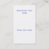 Baby Levering met aangepast Visitekaartje (Achterkant)