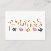 Baby Library Demande de carte de livre Princess Ca (Dos)