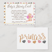 Baby Library Demande de carte de livre Princess Ca (Devant / Derrière)