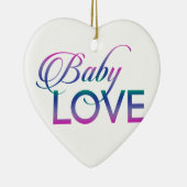 Baby Liefde Keramisch Ornament (Rechts)