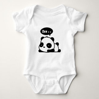 baby lijfpak met een schattige slapende panda romper