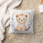 Baby Lion Cub Nursery Coussin Boho Conception - (Couverture)