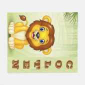 Baby Lion Fleece Blanket Deken (Voorkant (Horizontaal))