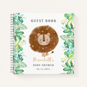 Baby Lion Wild Baby shower Gastboek Notitieboek