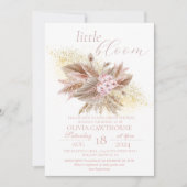 Baby Little Bloom Pampas Gras Baby Meisje Shower Kaart (Voorkant)
