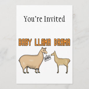 Baby Llama Drama Kaart