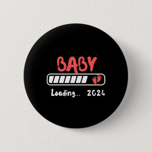 Baby loading 2024 voor zwangerschapsaankondiging g ronde button 5,7 cm
