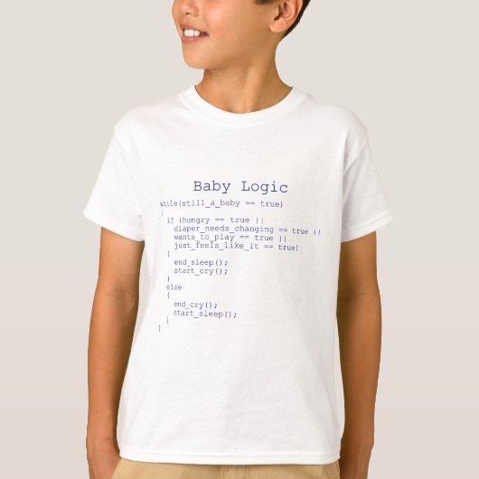 Baby Logic T-shirt (Voorkant)