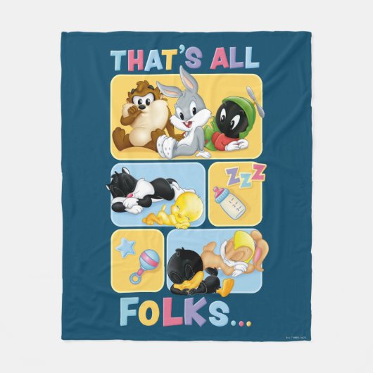 Baby Looney Tunes Characters | Dat zijn alle Folks Fleece Deken (Voorkant)