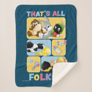 Baby Looney Tunes Characters Dat zijn alle Folks Sherpa Deken