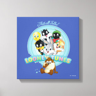 Baby LOONEY TUNES™ Logo Dat is allemaal mensen Canvas Afdruk