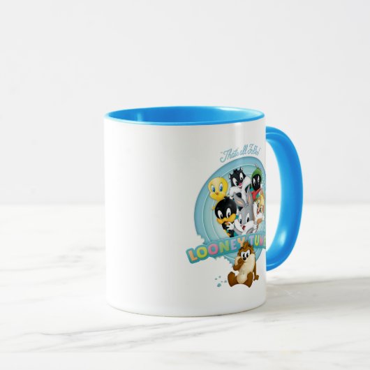 Baby LOONEY TUNES™ Logo | Dat is allemaal mensen Mok (Voorkant rechts)