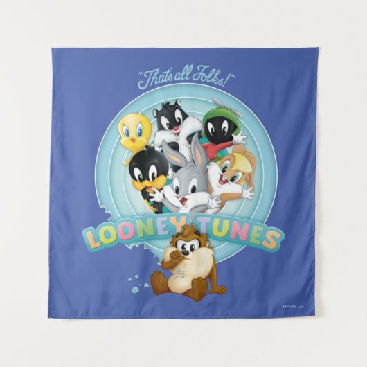Baby LOONEY TUNES™ Logo | Dat is allemaal mensen Wandkleed (Voorkant)