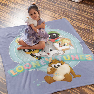 Baby Looney Tunes Logo Dat zijn alle Folks. Fleece Deken