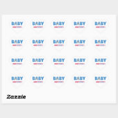 Baby lopend visitekaartje hart sticker (Vel)