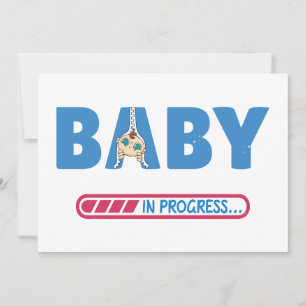 Baby lopend visitekaartje kaart