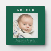 Baby Loss Keepsake Photo Plaque (Devant)