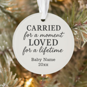 Baby Loss Memorial Eenvoudig Ornament