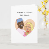 Baby Love - 90 dagen verloofde Kaart (Gele Bloem)