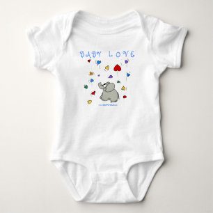 BABY LOVE (blauw of Shirt) Romper