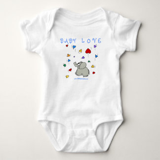 BABY LOVE (blauw of Shirt) Romper