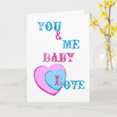 Baby Love-Customize Kaart (Gele Bloem)