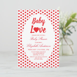 Baby Love Heart Baby shower Kaart