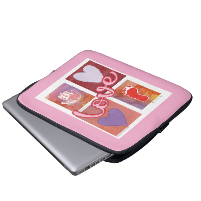 Baby Love - Kinder kunst voor CHOC Laptop Sleeve (Voorkant onderkant)