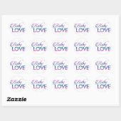 Baby Love Ronde Sticker (Vel)