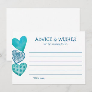 Baby Love Valentijns's Thema Baby shower Uitnodigi Informatiekaartje