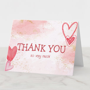Baby Love Valentine's Theme Carte de remerciements