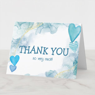Baby Love Valentine's Theme Carte de remerciements