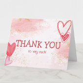 Baby Love Valentine's Theme Carte de remerciements
