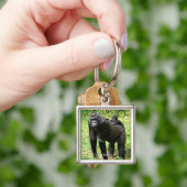 Baby Lowland Gorilla op moeders rug Sleutelhanger (Hand)