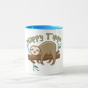 Baby Luiaard Familie Mok