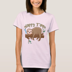 Baby luiaard t-shirt