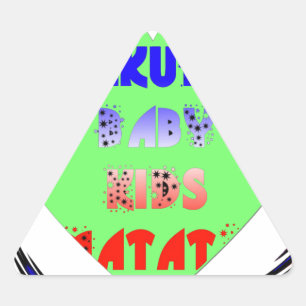 Baby Luminous Hearts Hakuna Matata Baby Design Driehoek Sticker