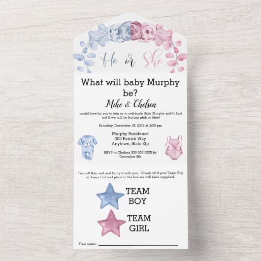 BABY maakt uitnodiging bekend (Binnen)