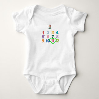 Baby Maandelijkse Mijlpaal Bodysuit 1 tot 12 Maand