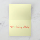 Baby maken aankondiging (Binnen)