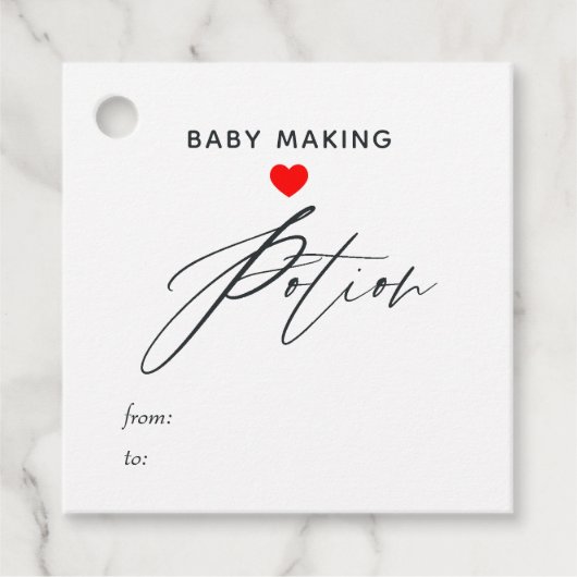 Baby Maker Toverdrank Bedankjes Labels (Voorkant)