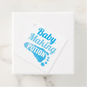 Baby Making Potion Blue Footprint Douche Dank je Bedankjes Labels (In situ)