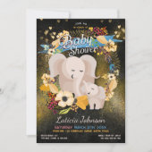Baby Mama Olifant Bloemen Boho Baby shower (Voorkant)