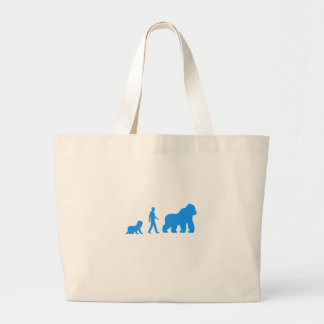 Baby, Man naar Gorilla Grote Tote Bag