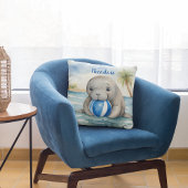Baby Manatee Boys gepersonaliseerd Kussen