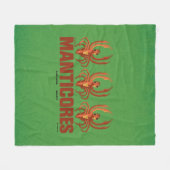 Baby Manticores  Grafisch Fleece Deken (Voorkant (Horizontaal))