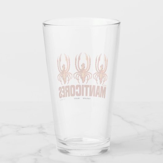 Baby Manticores  Grafisch Glas (Achterkant)