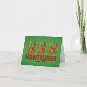 Baby Manticores Grafisch Notitiekaartje