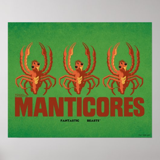 Baby Manticores Grafisch Poster (Voorkant)
